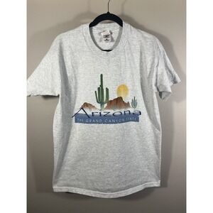 Vintage 90s Y2K Arizona Grand Canyon State Graphic Tee Shirt Adult Large (A)